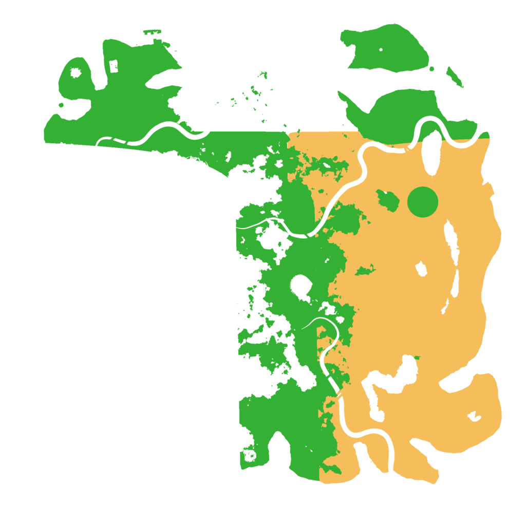 Biome Rust Map: Procedural Map, Size: 4500, Seed: 954207972
