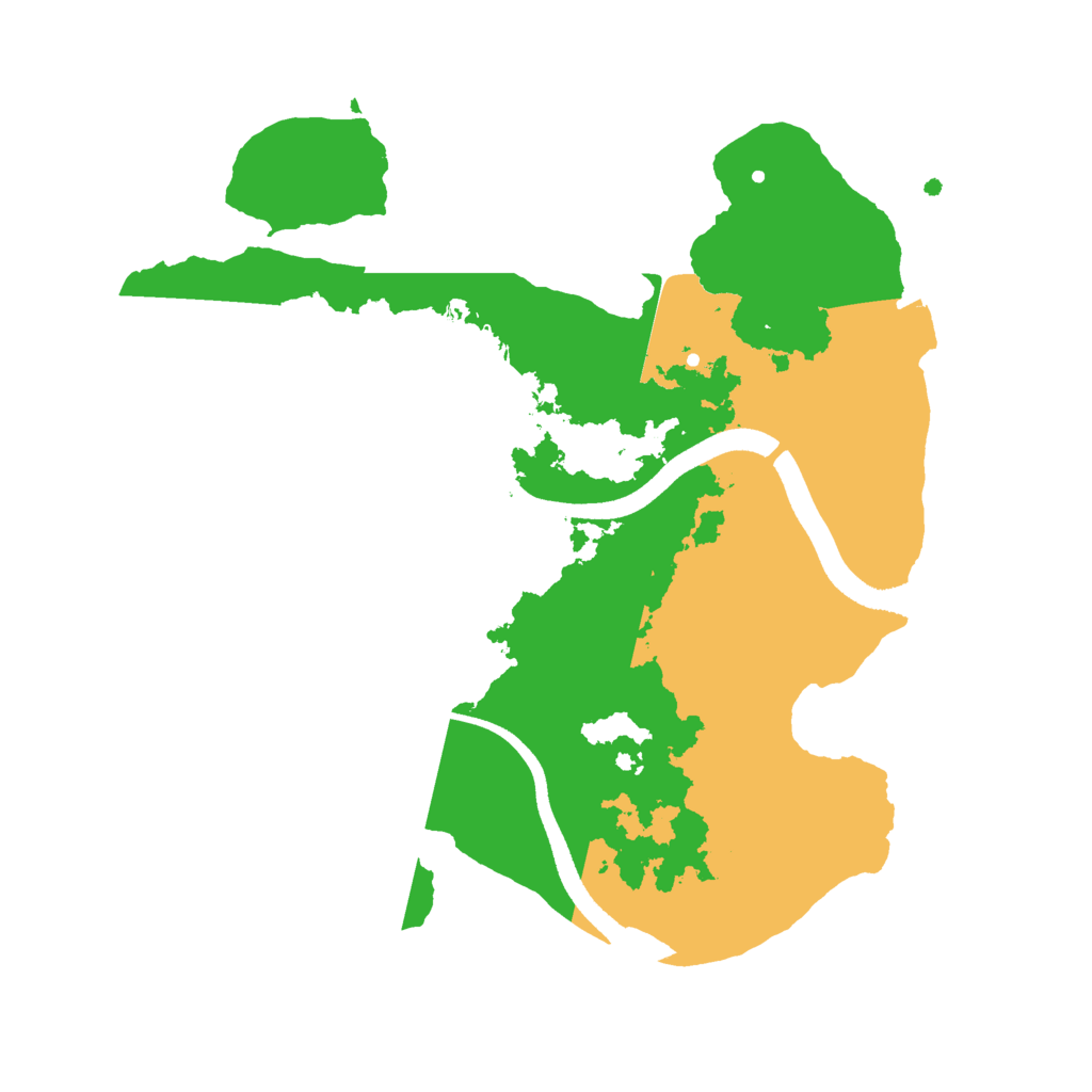 Biome Rust Map: Procedural Map, Size: 2500, Seed: 1892784091