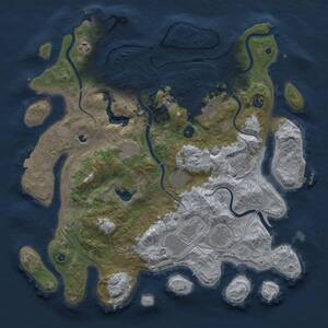 Thumbnail Rust Map: Procedural Map, Size: 4250, Seed: 1067598509, 16 Monuments