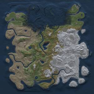 Thumbnail Rust Map: Procedural Map, Size: 4750, Seed: 432212, 17 Monuments