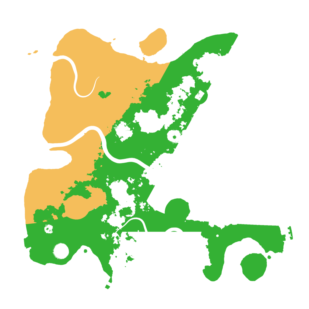 Biome Rust Map: Procedural Map, Size: 3500, Seed: 2057055029