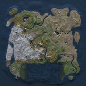 Thumbnail Rust Map: Procedural Map, Size: 4200, Seed: 2131722548, 16 Monuments