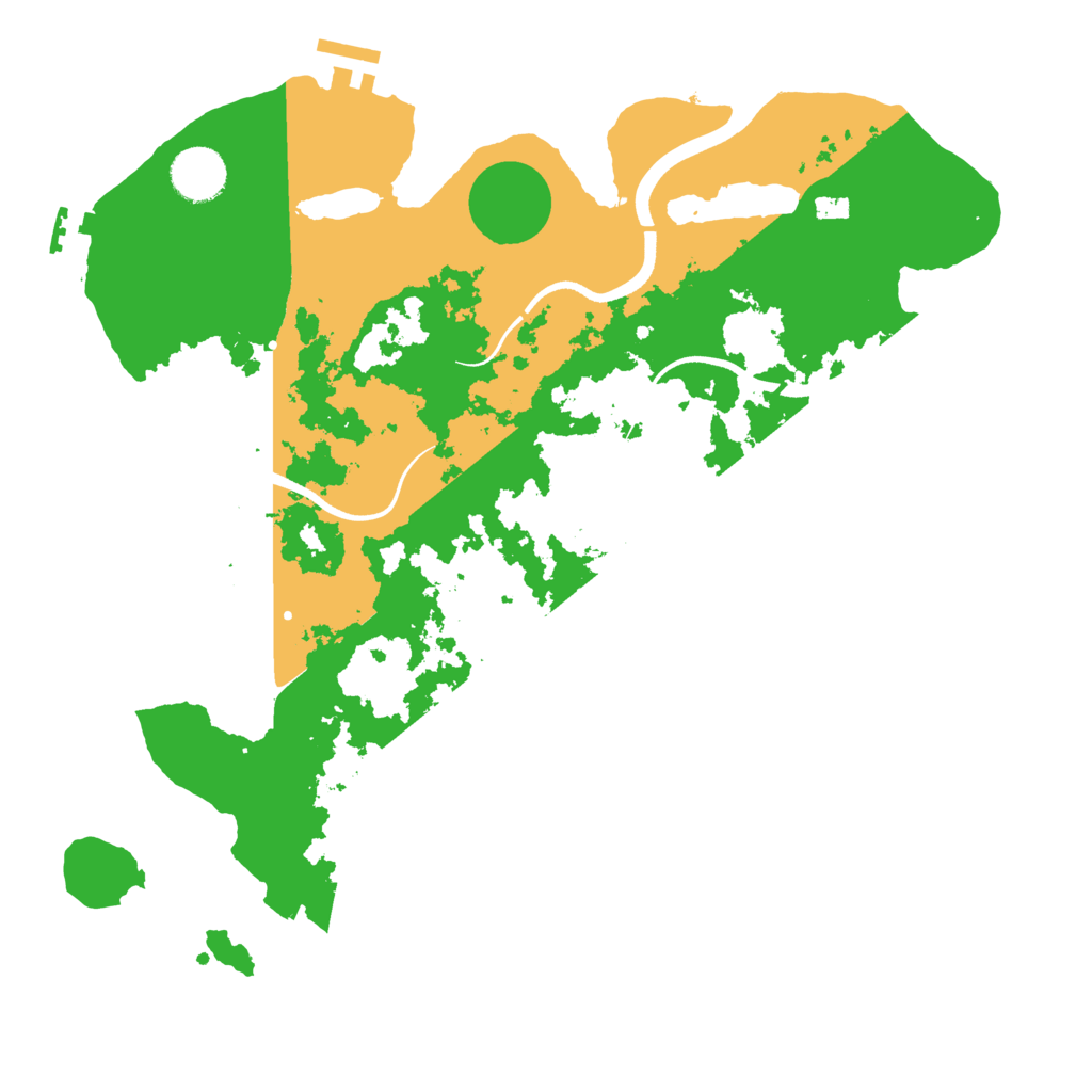Biome Rust Map: Procedural Map, Size: 3500, Seed: 88133788
