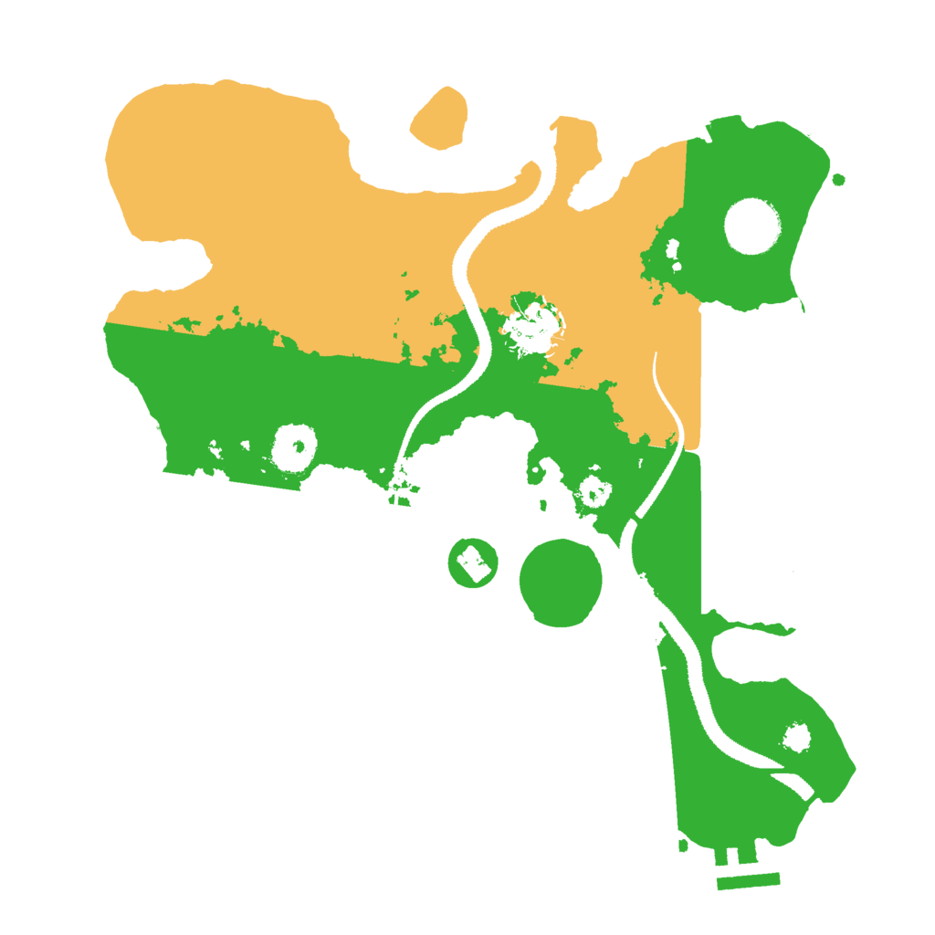 Biome Rust Map: Procedural Map, Size: 3000, Seed: 239631420