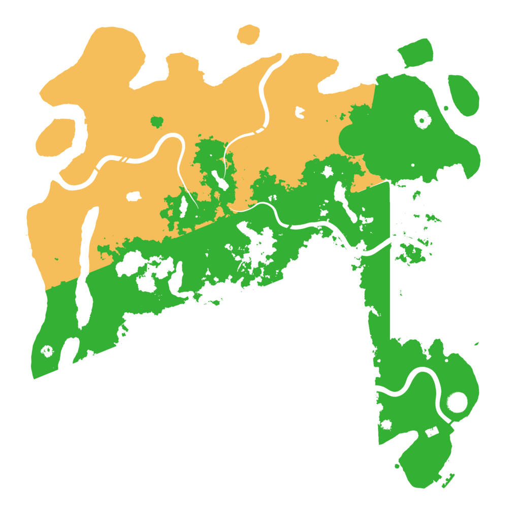 Biome Rust Map: Procedural Map, Size: 4500, Seed: 1066342779