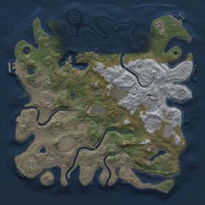 Thumbnail Rust Map: Procedural Map, Size: 4250, Seed: 1444691908, 18 Monuments