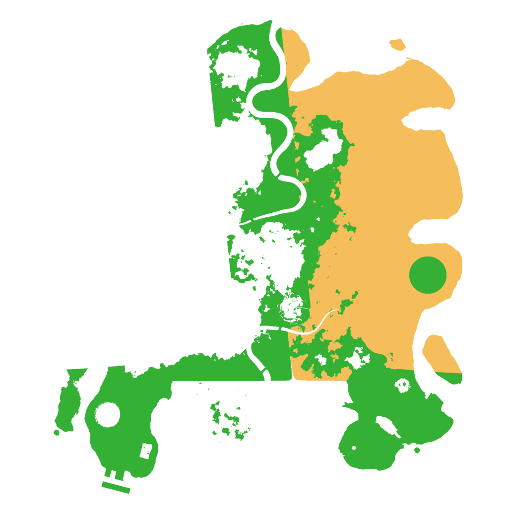 Biome Rust Map: Procedural Map, Size: 3600, Seed: 634504