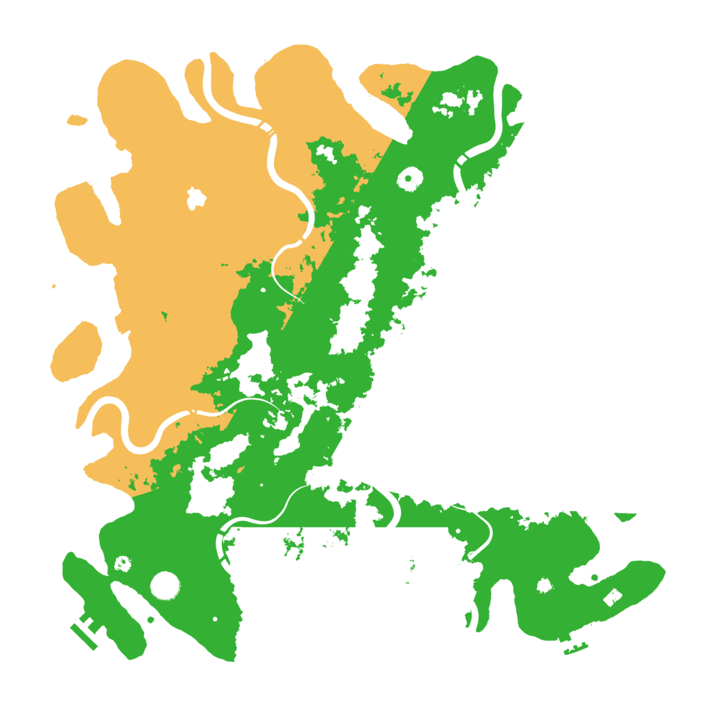 Biome Rust Map: Procedural Map, Size: 4300, Seed: 1416797411