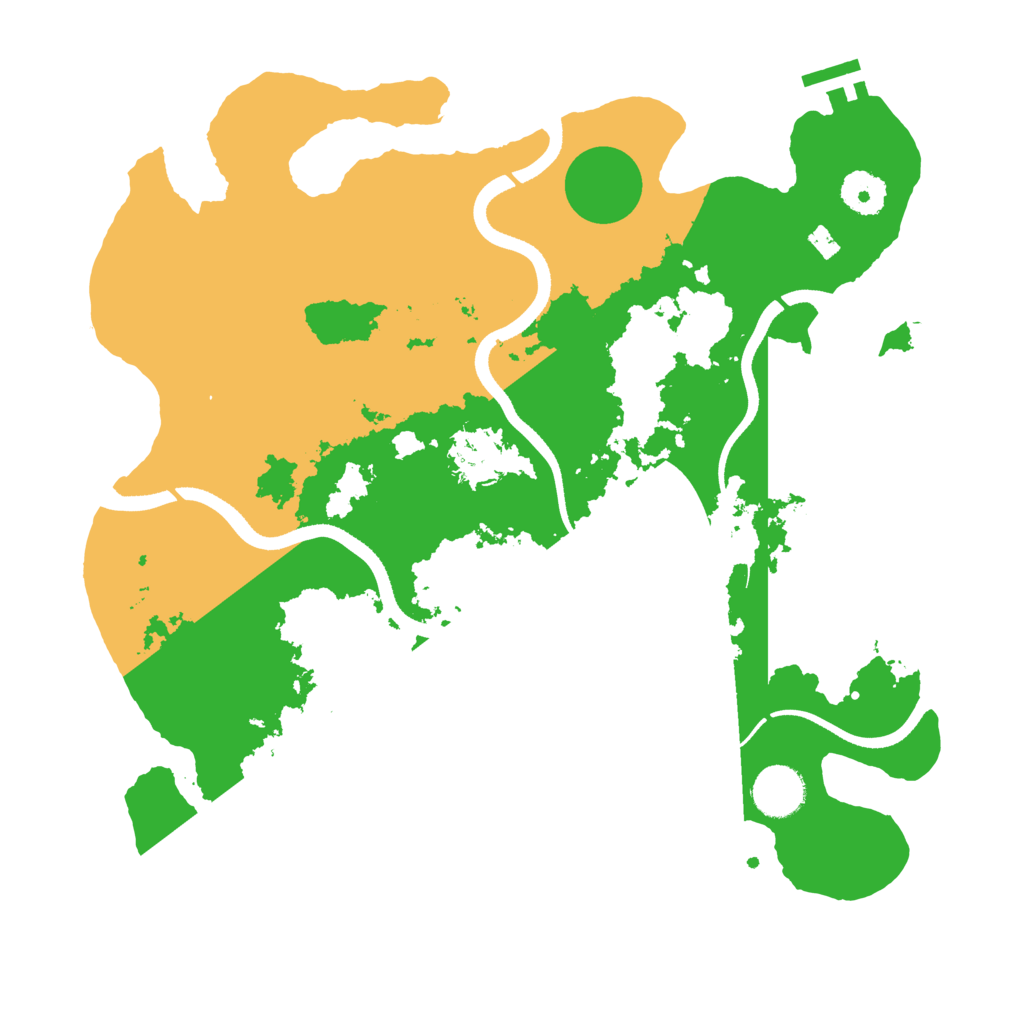 Biome Rust Map: Procedural Map, Size: 3500, Seed: 45469750