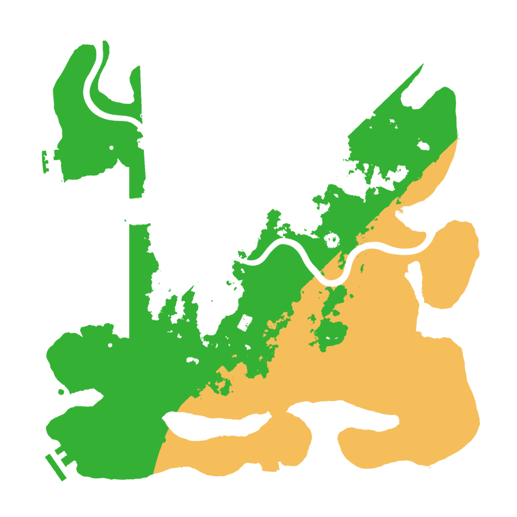 Biome Rust Map: Procedural Map, Size: 3500, Seed: 929026016