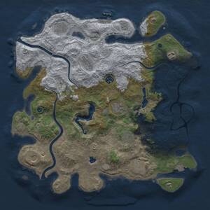 Thumbnail Rust Map: Procedural Map, Size: 4000, Seed: 1981300675, 15 Monuments