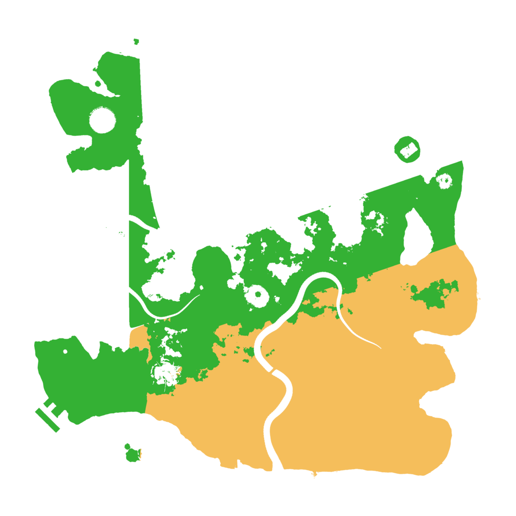 Biome Rust Map: Procedural Map, Size: 3500, Seed: 1381256222
