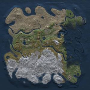 Thumbnail Rust Map: Procedural Map, Size: 4250, Seed: 1890359124, 16 Monuments