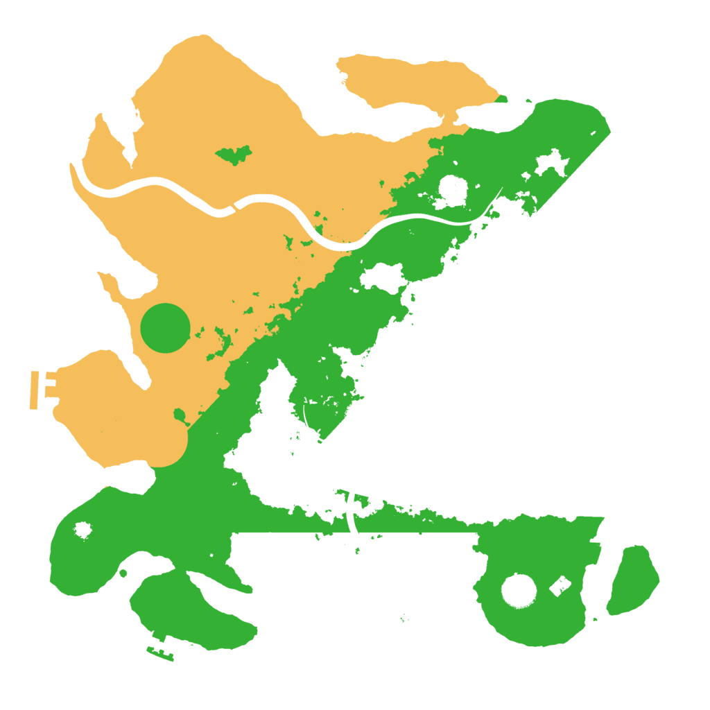 Biome Rust Map: Procedural Map, Size: 3750, Seed: 1135284169
