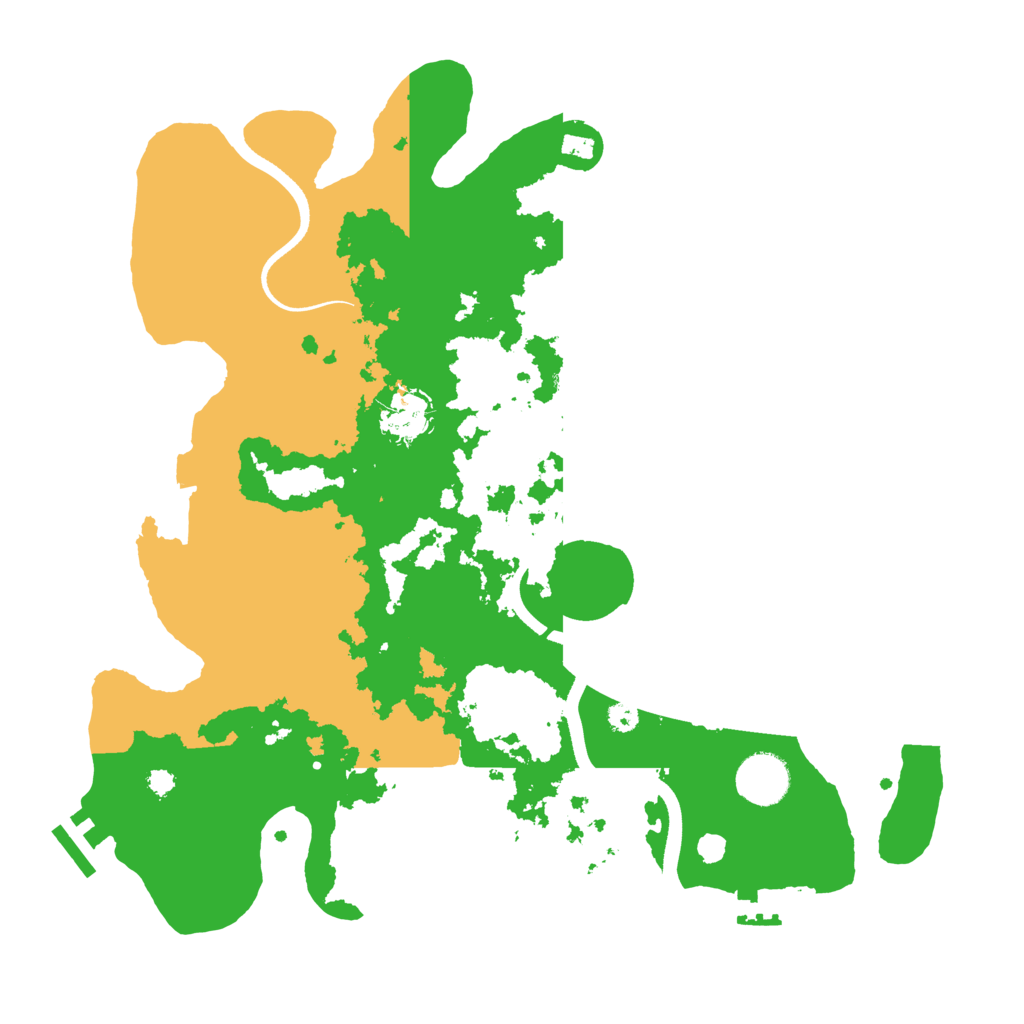 Biome Rust Map: Procedural Map, Size: 3500, Seed: 609594408