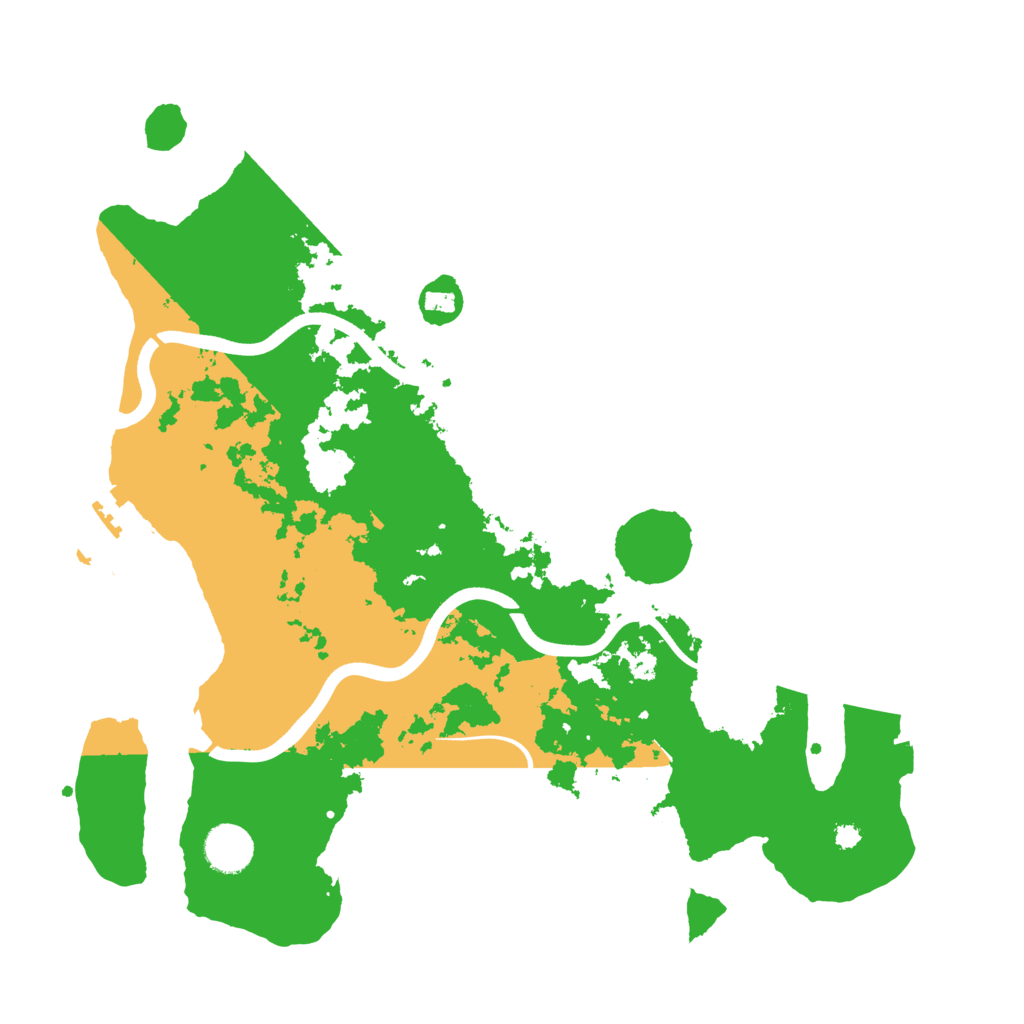 Biome Rust Map: Procedural Map, Size: 3700, Seed: 66107665