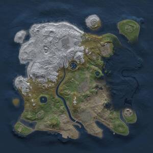 Thumbnail Rust Map: Procedural Map, Size: 3250, Seed: 1774037837, 13 Monuments