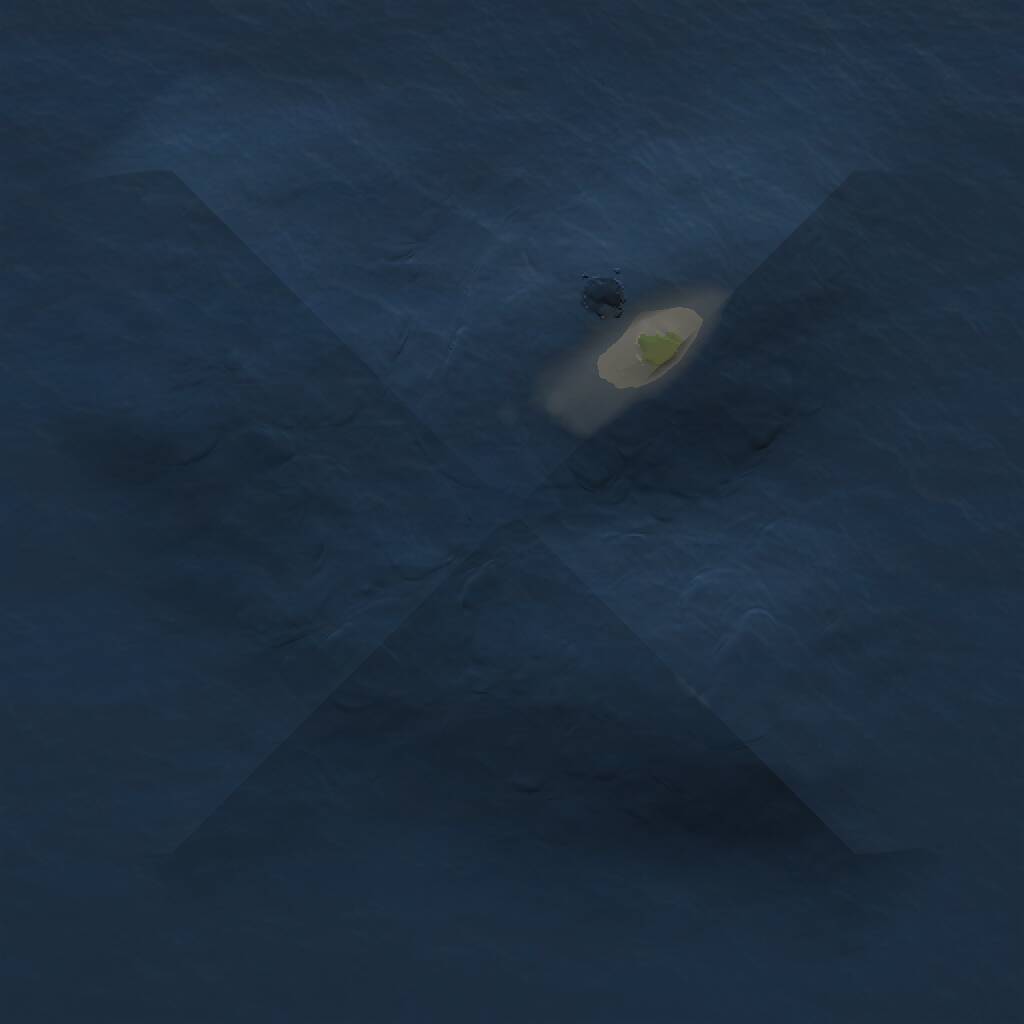 Rust Map: Procedural Map, Size: 1000, Seed: 1390168891, 1 Monuments