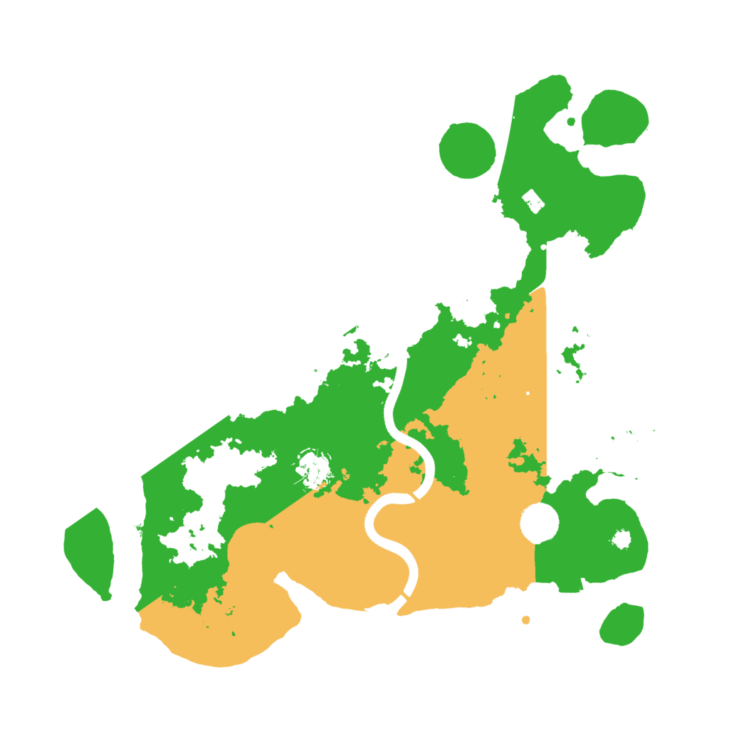 Biome Rust Map: Procedural Map, Size: 3500, Seed: 91654754