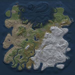 Thumbnail Rust Map: Procedural Map, Size: 4500, Seed: 1387391980, 16 Monuments