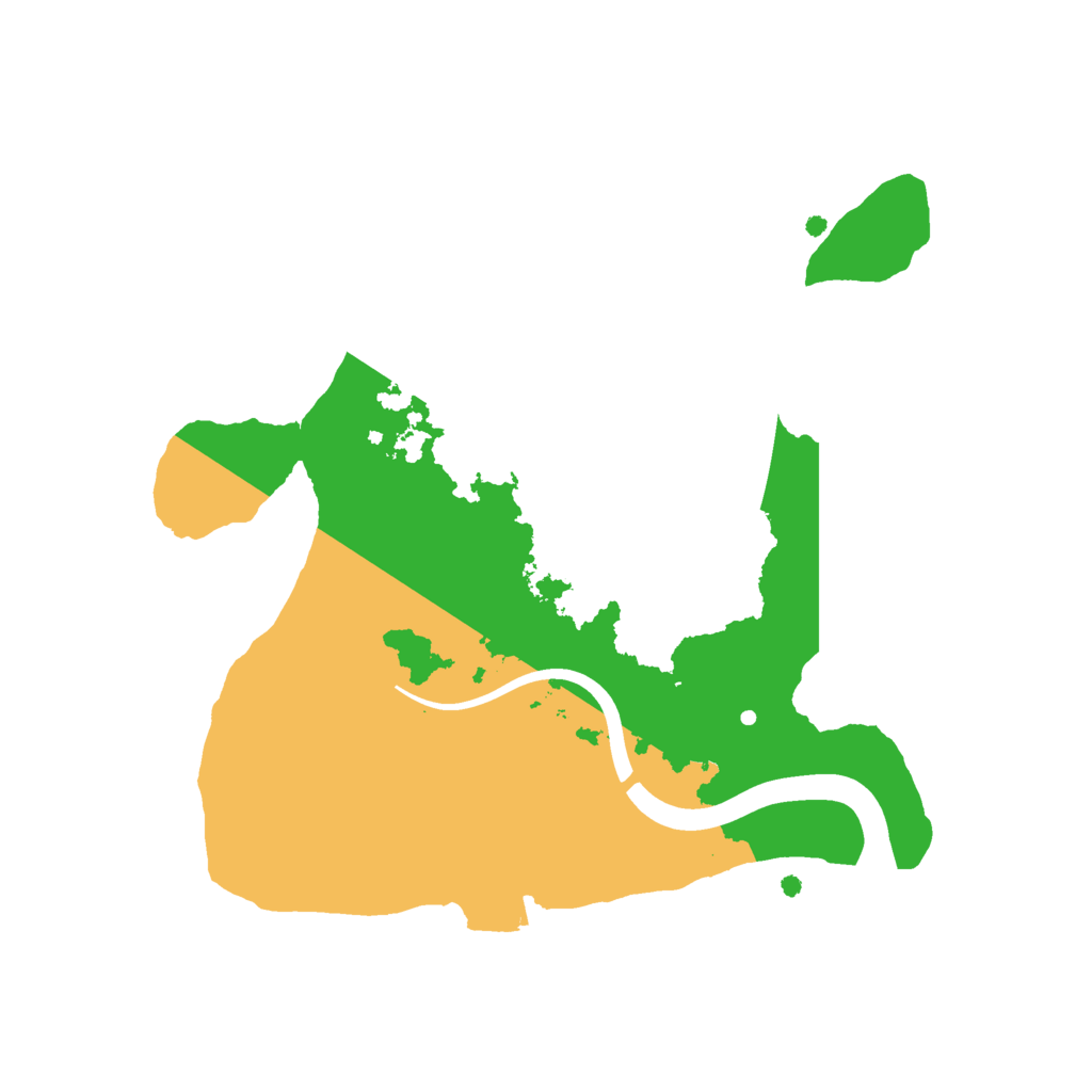 Biome Rust Map: Procedural Map, Size: 2100, Seed: 24681