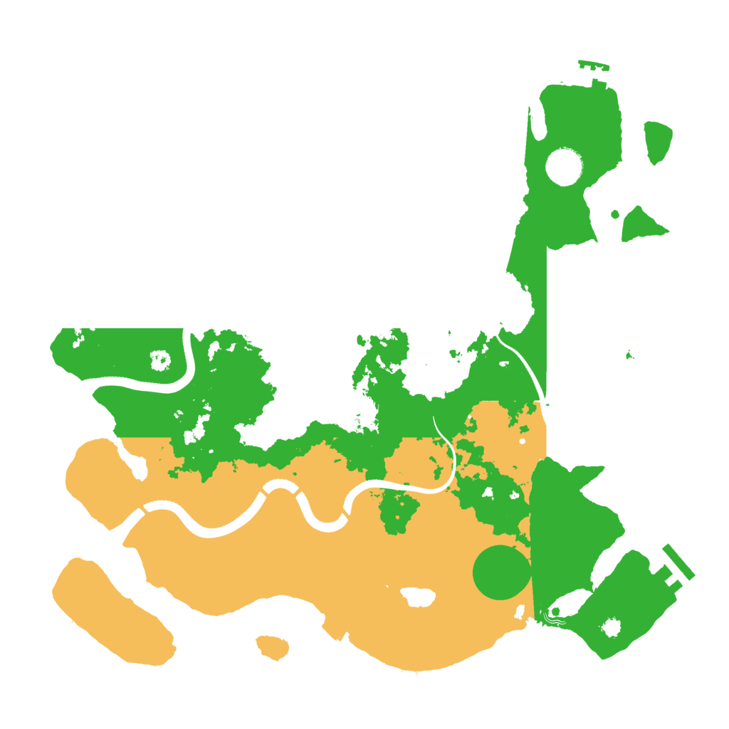 Biome Rust Map: Procedural Map, Size: 3500, Seed: 523498583