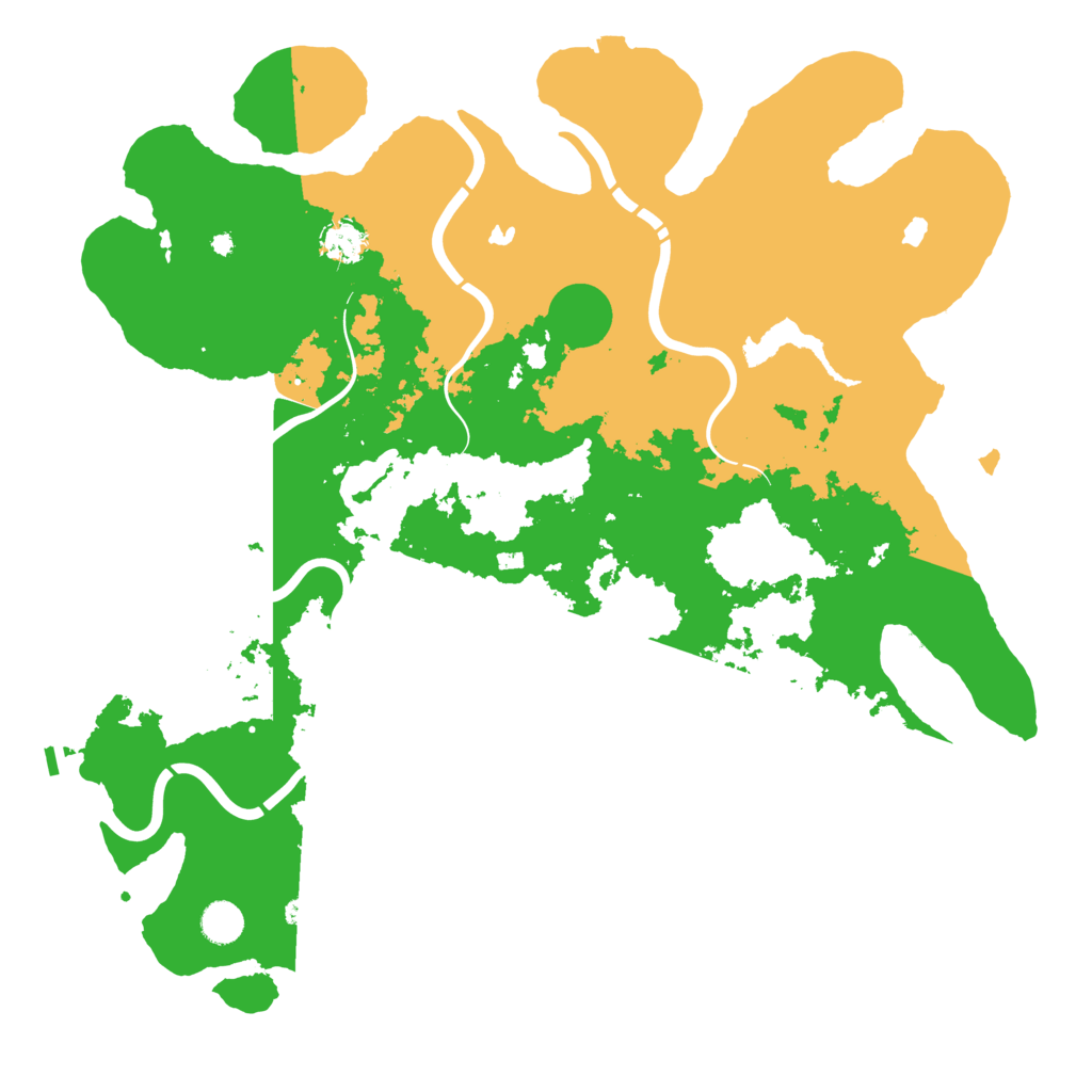 Biome Rust Map: Procedural Map, Size: 4500, Seed: 576802381