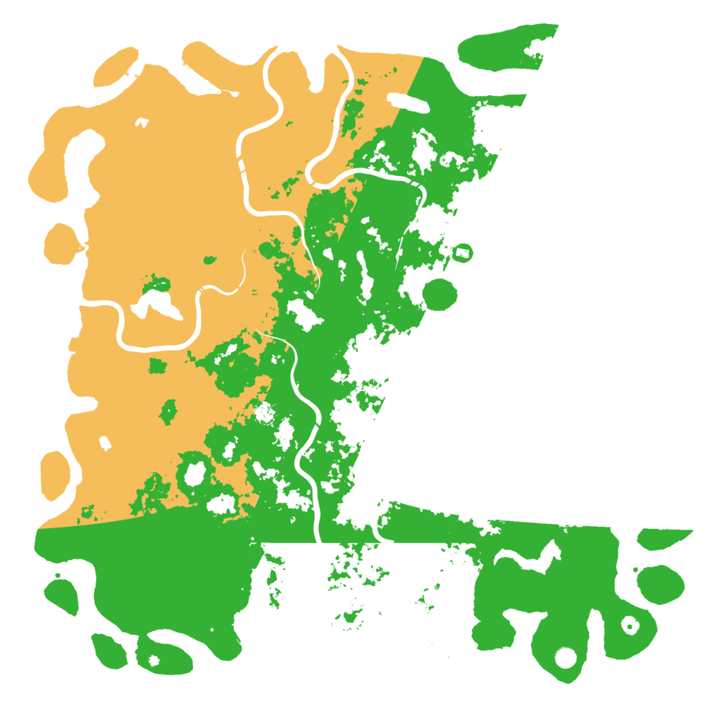 Biome Rust Map: Procedural Map, Size: 6000, Seed: 274818555