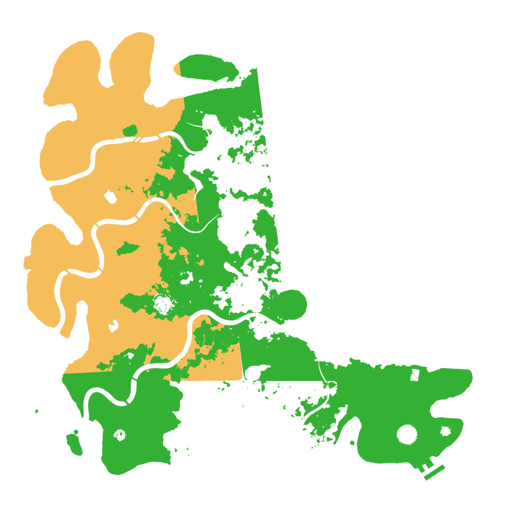 Biome Rust Map: Procedural Map, Size: 4500, Seed: 7570140