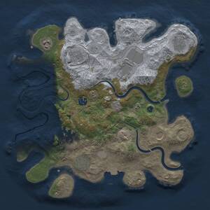 Thumbnail Rust Map: Procedural Map, Size: 3500, Seed: 931146, 15 Monuments