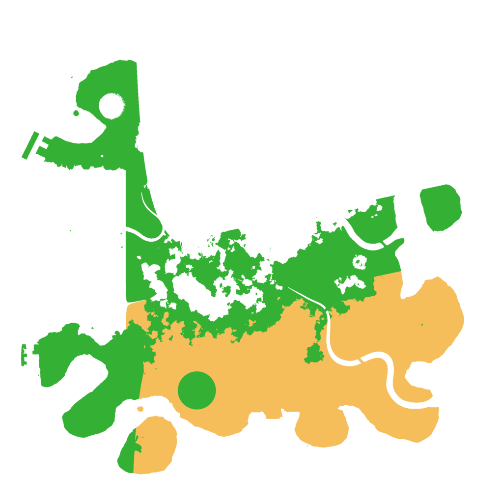Biome Rust Map: Procedural Map, Size: 3500, Seed: 931146