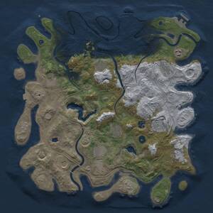 Thumbnail Rust Map: Procedural Map, Size: 4250, Seed: 510219654, 17 Monuments