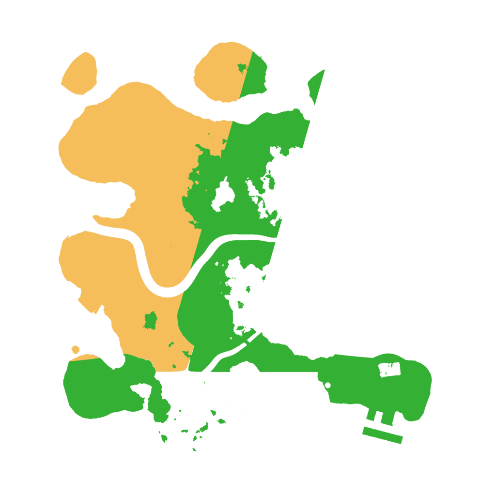Biome Rust Map: Procedural Map, Size: 2500, Seed: 20260806