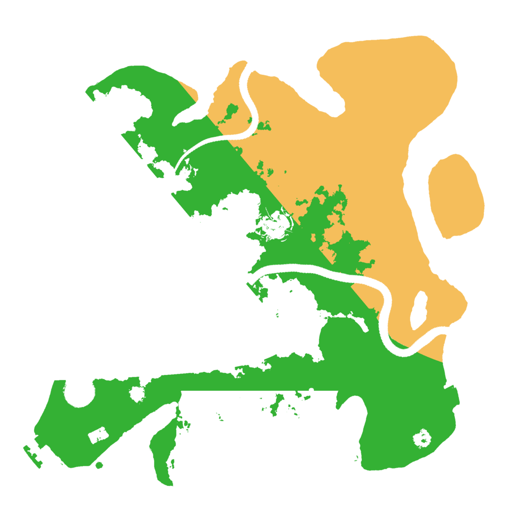 Biome Rust Map: Procedural Map, Size: 3000, Seed: 2616707