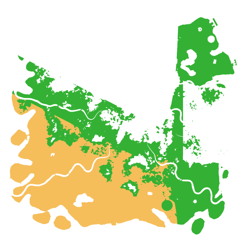 Biome Rust Map: Procedural Map, Size: 6000, Seed: 7738534
