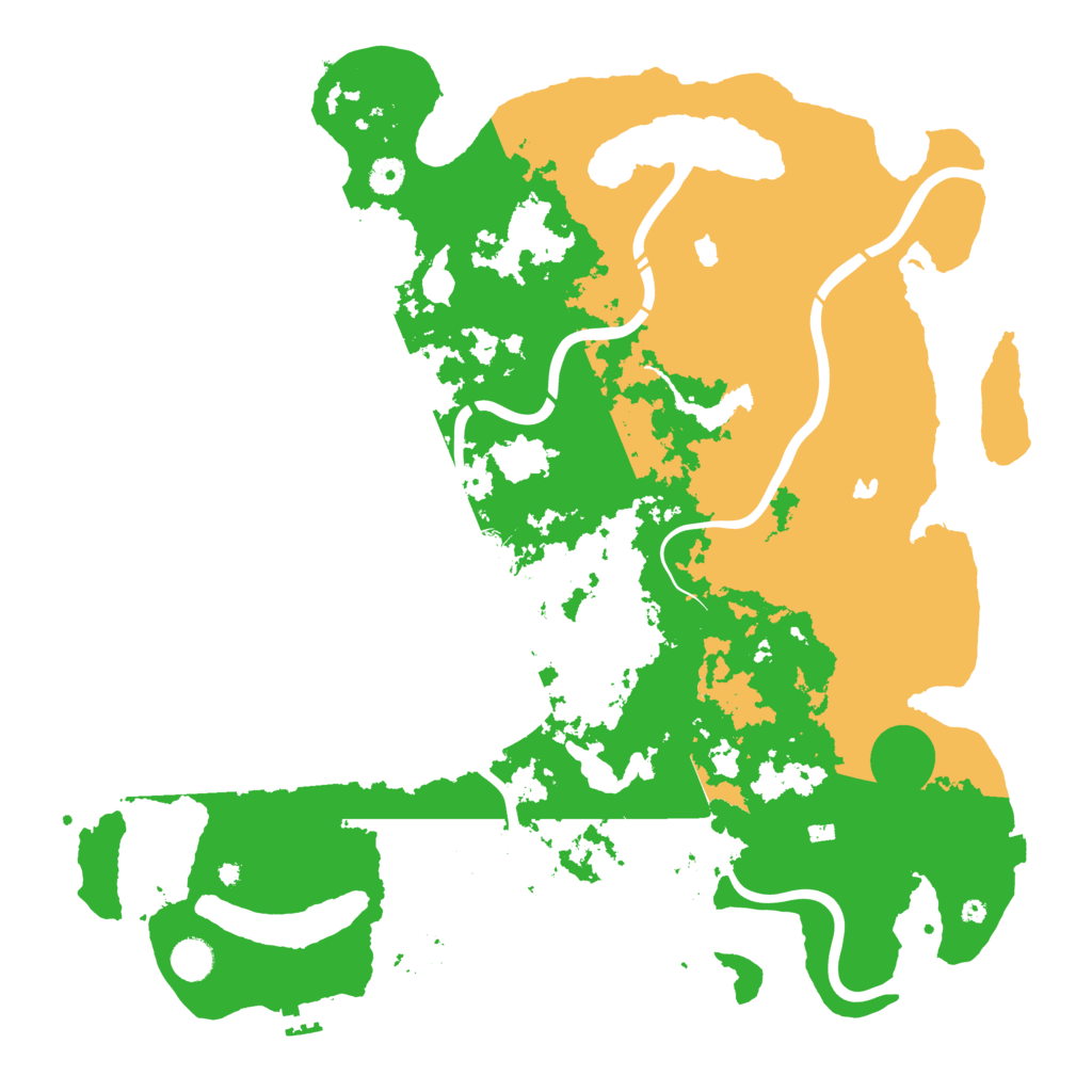 Biome Rust Map: Procedural Map, Size: 4500, Seed: 1706127735