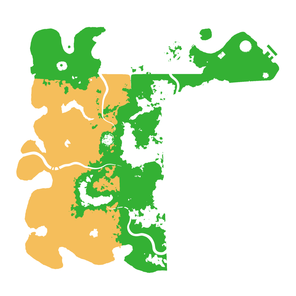 Biome Rust Map: Procedural Map, Size: 4500, Seed: 1407162731
