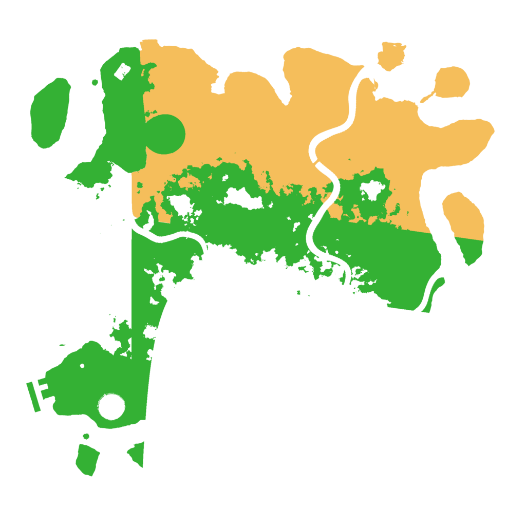 Biome Rust Map: Procedural Map, Size: 3500, Seed: 280235888