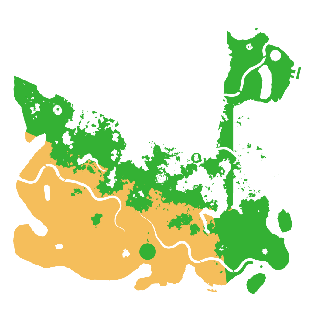 Biome Rust Map: Procedural Map, Size: 5000, Seed: 911109371