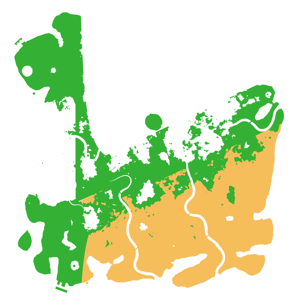 Biome Rust Map: Procedural Map, Size: 5000, Seed: 28026