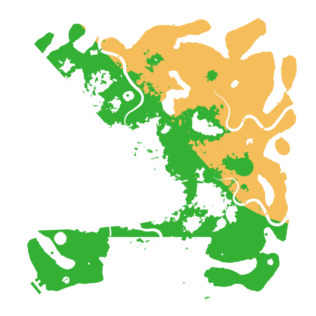 Biome Rust Map: Procedural Map, Size: 4500, Seed: 541708445
