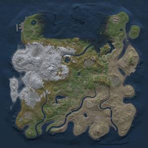 Thumbnail Rust Map: Procedural Map, Size: 4250, Seed: 580337756, 16 Monuments