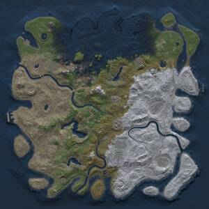 Thumbnail Rust Map: Procedural Map, Size: 4800, Seed: 1749048480, 17 Monuments