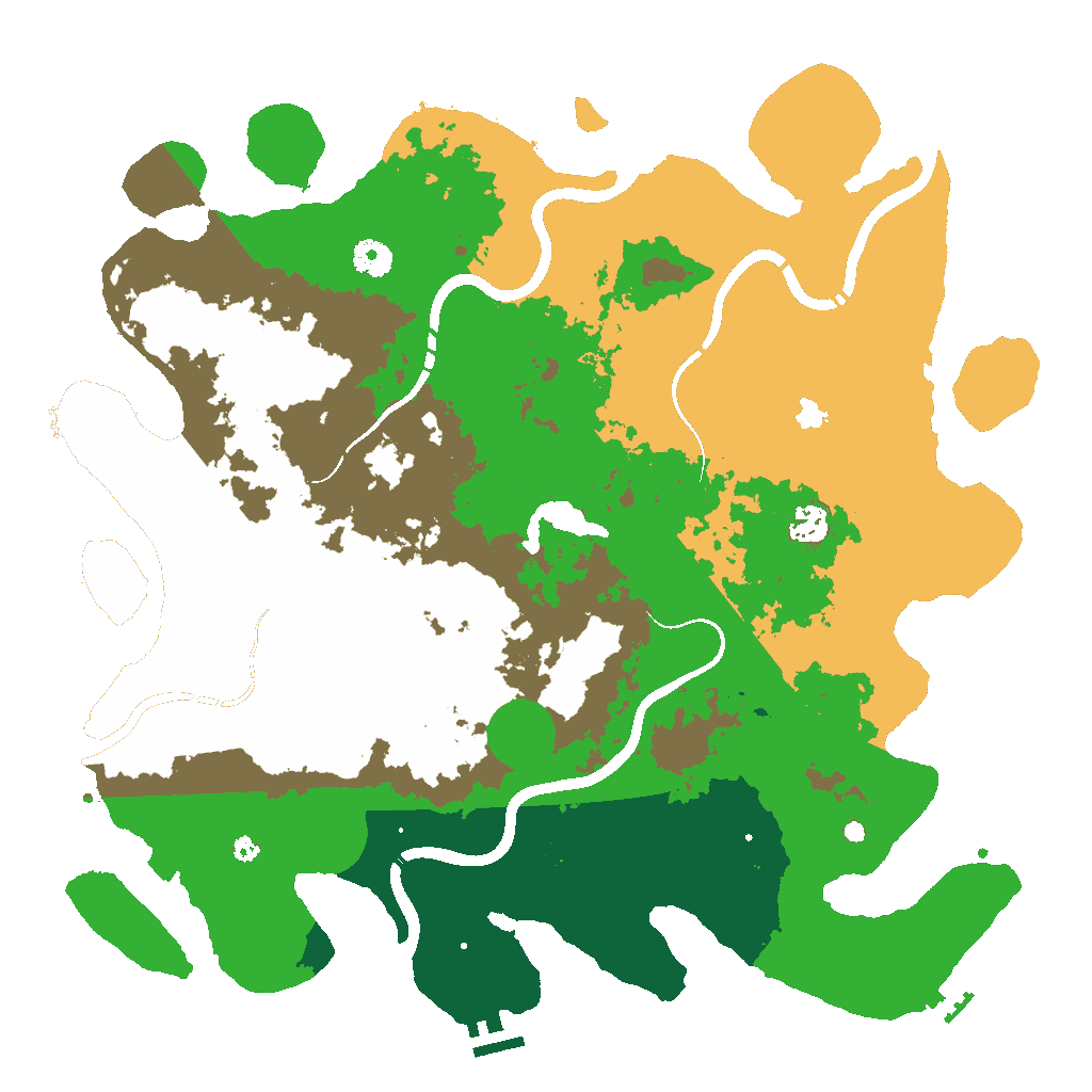 Biome Rust Map: Procedural Map, Size: 4250, Seed: 696614432