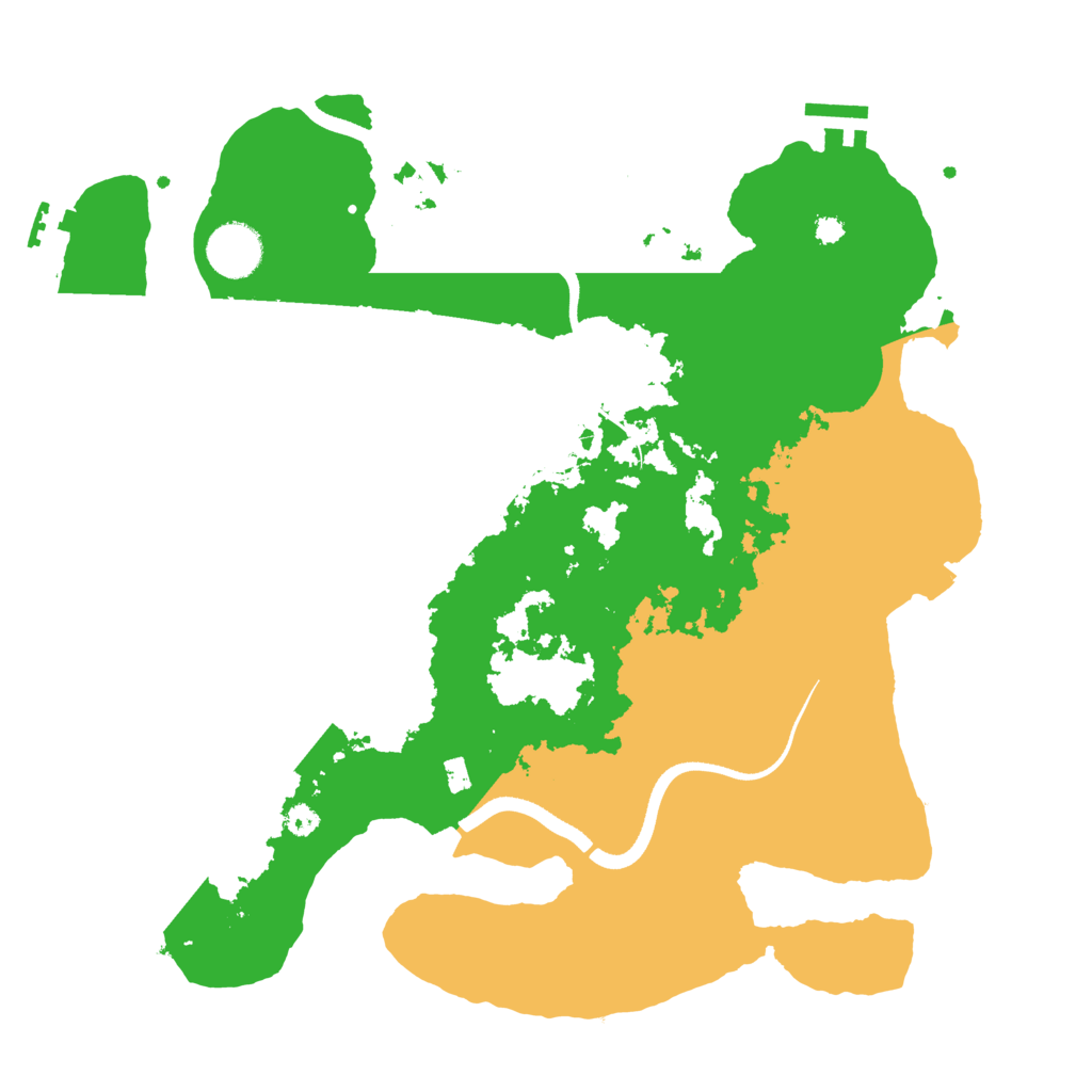 Biome Rust Map: Procedural Map, Size: 3500, Seed: 1230874419