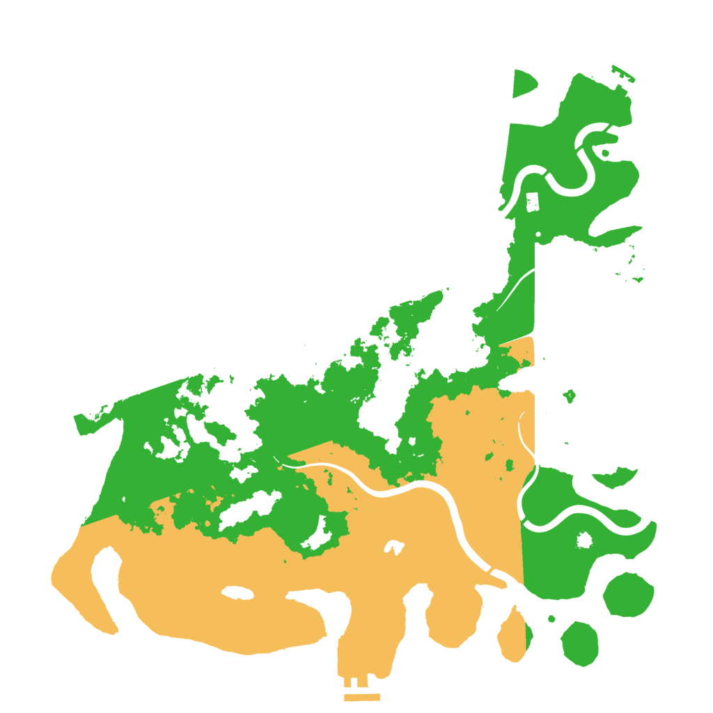 Biome Rust Map: Procedural Map, Size: 4000, Seed: 848931