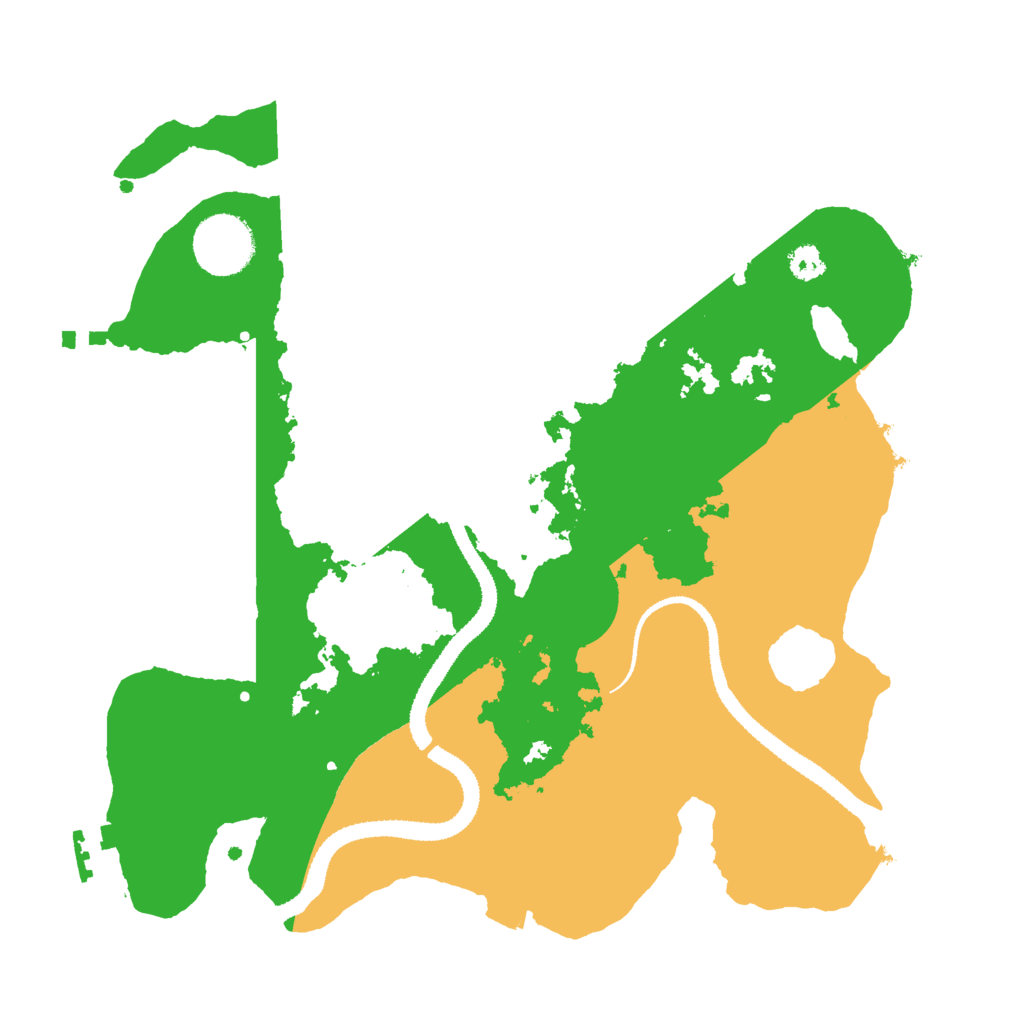 Biome Rust Map: Procedural Map, Size: 3000, Seed: 499488346