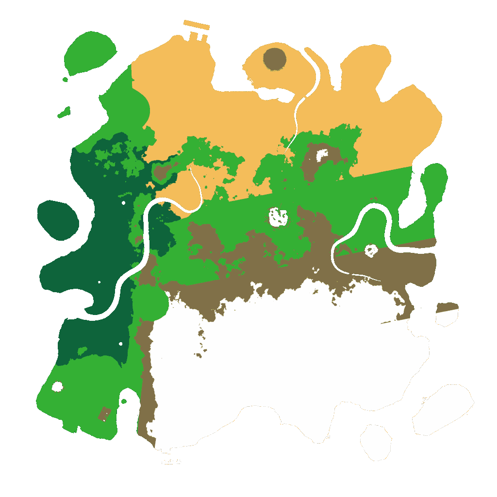 Biome Rust Map: Procedural Map, Size: 3800, Seed: 2021265262
