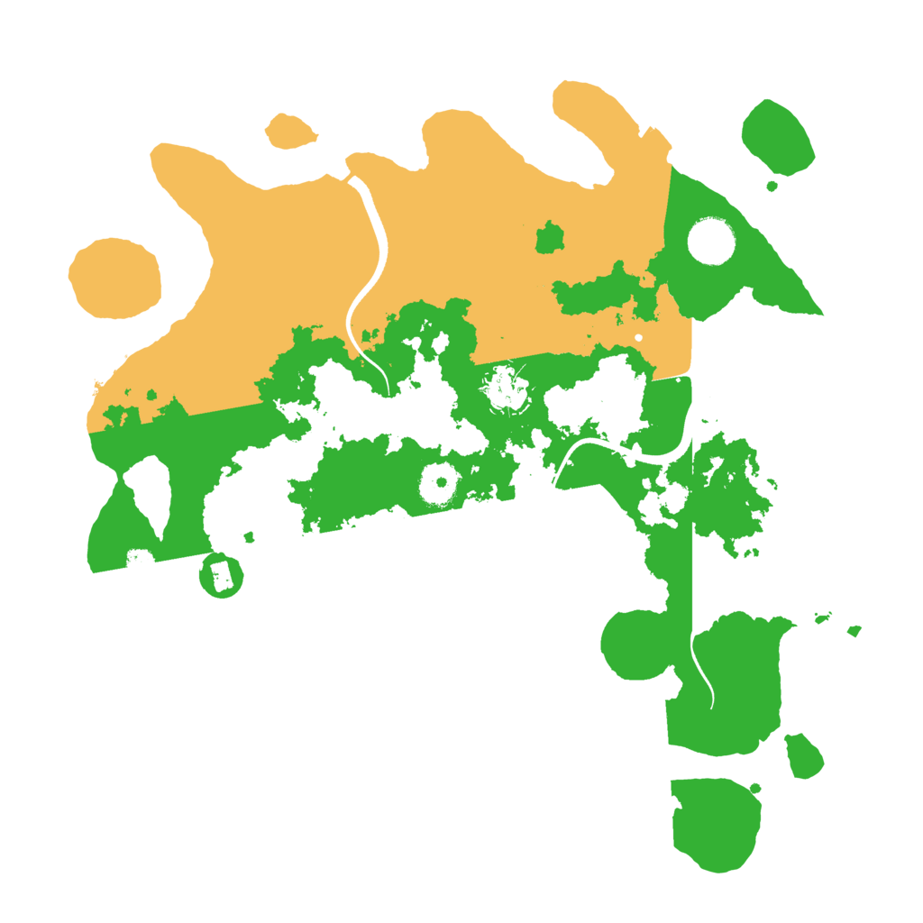 Biome Rust Map: Procedural Map, Size: 3500, Seed: 11587