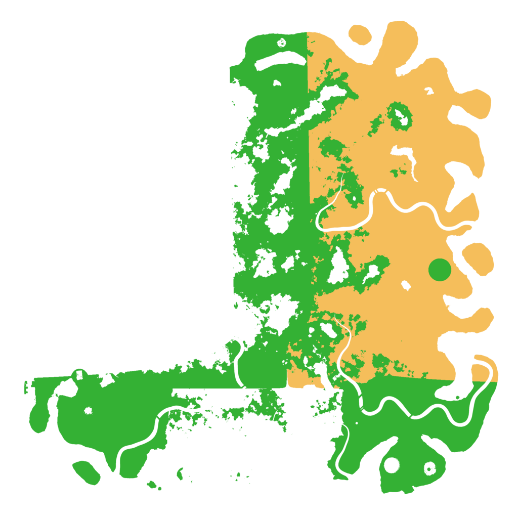 Biome Rust Map: Procedural Map, Size: 6000, Seed: 12433